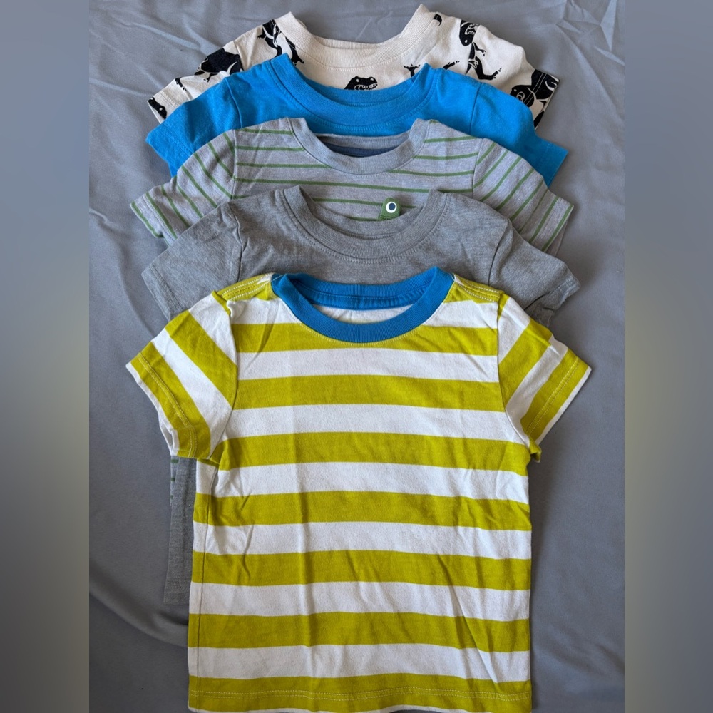 Cat & Jack Kids' Striped Tee Collection - Green, Blue, Gray